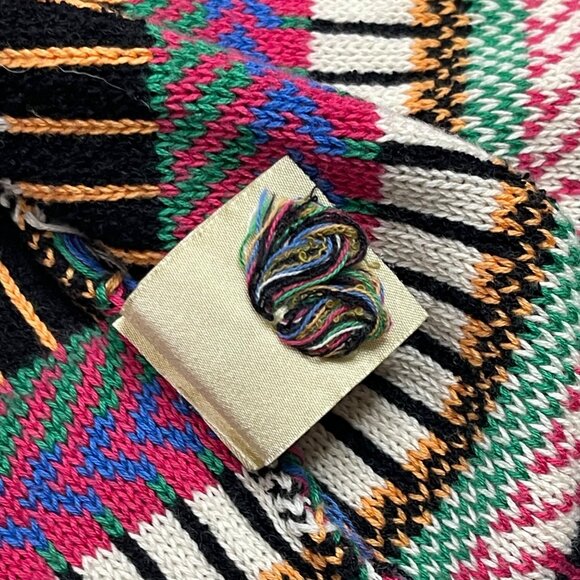 Anthropologie Maeve Ashbury Knit Cardigan Womens XS Multicolor Stripe Open Front - Picture 7 of 12